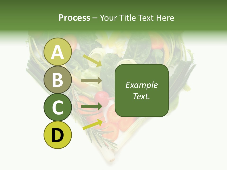 Lebensstil Salatherz Schlank PowerPoint Template