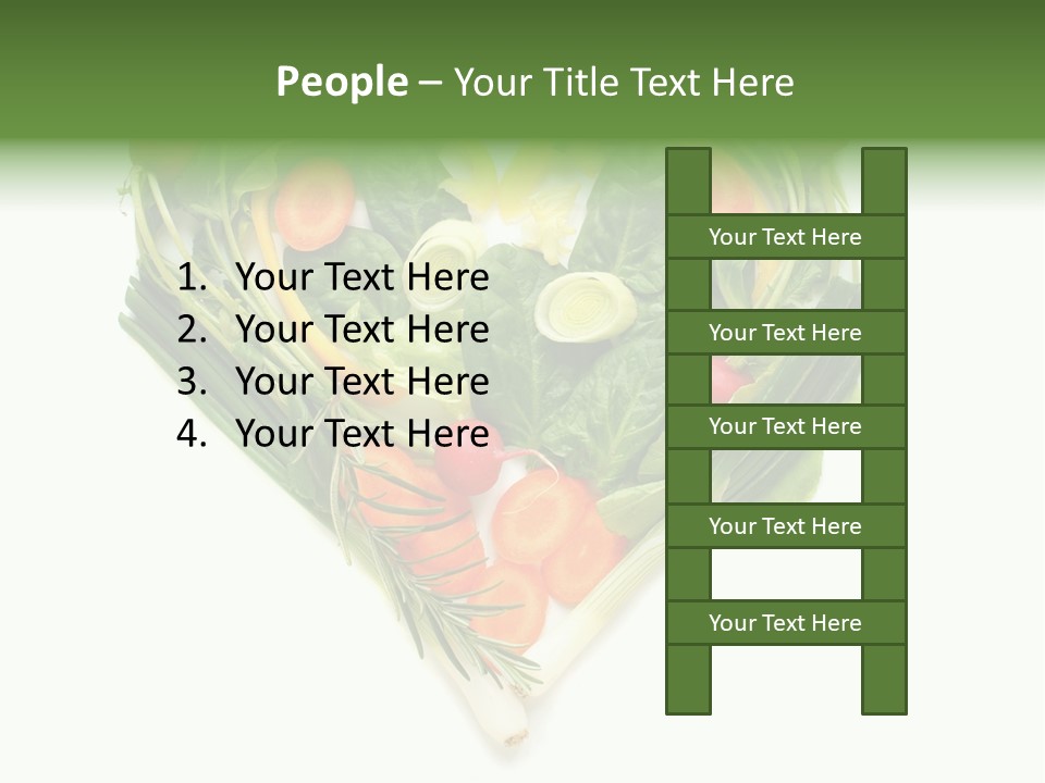 Lebensstil Salatherz Schlank PowerPoint Template