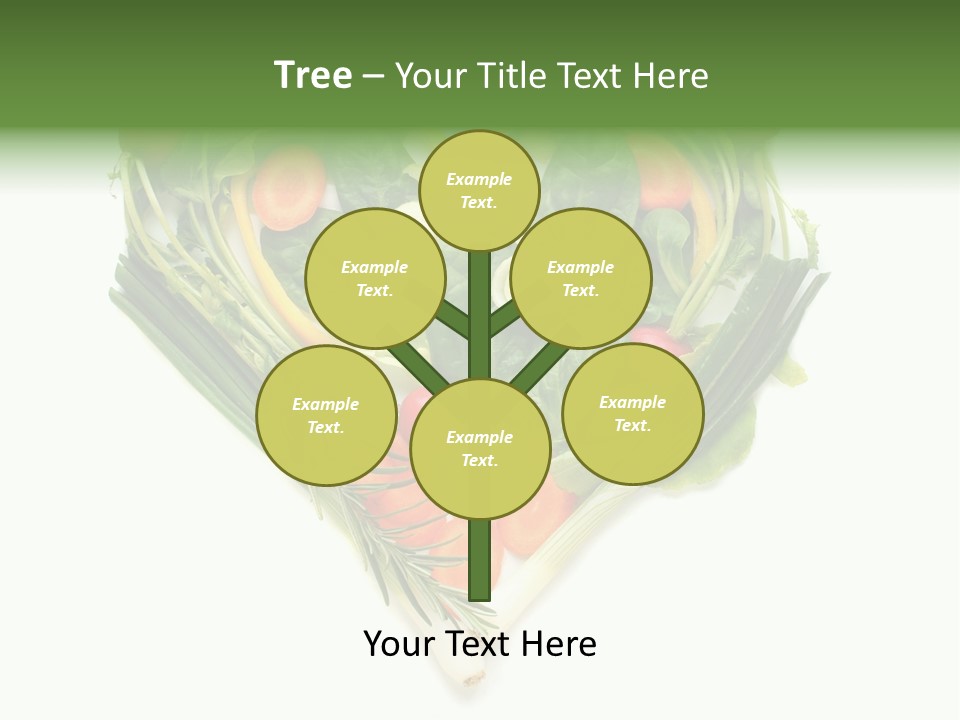 Lebensstil Salatherz Schlank PowerPoint Template