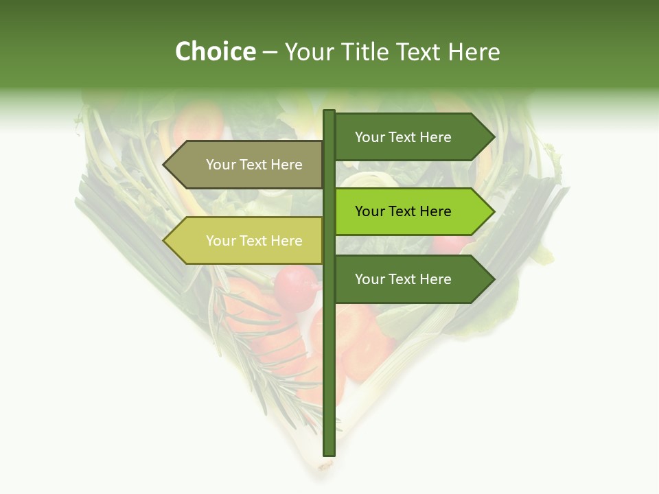 Lebensstil Salatherz Schlank PowerPoint Template