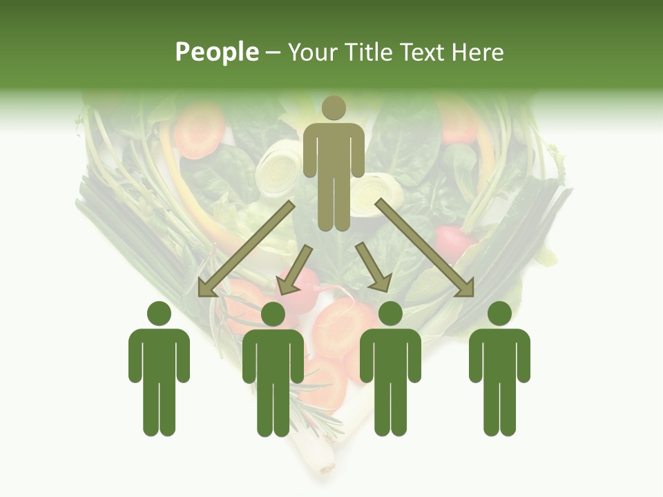 Lebensstil Salatherz Schlank PowerPoint Template