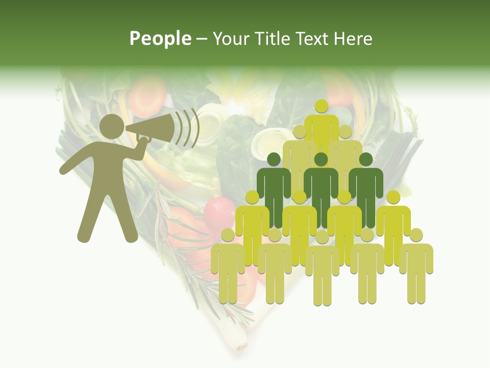 Lebensstil Salatherz Schlank PowerPoint Template