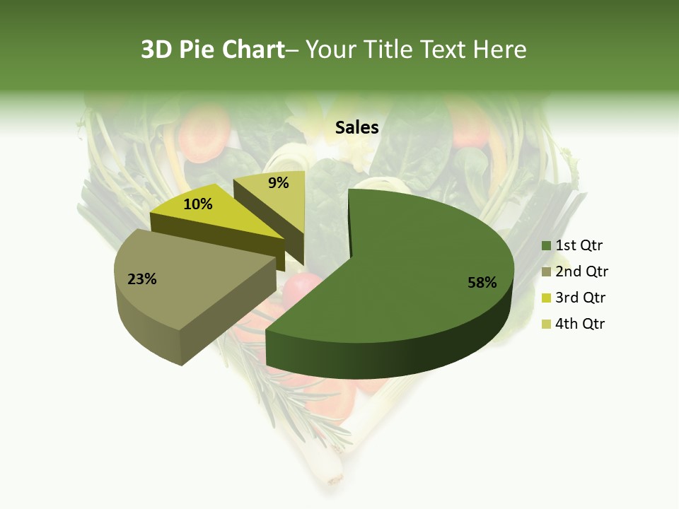 Lebensstil Salatherz Schlank PowerPoint Template