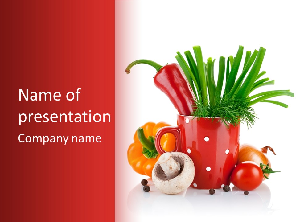 Capsicum Pod Group PowerPoint Template