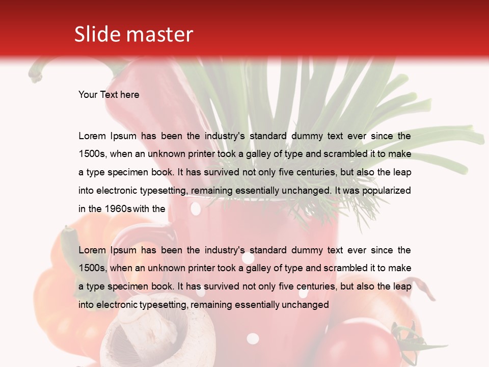 Capsicum Pod Group PowerPoint Template