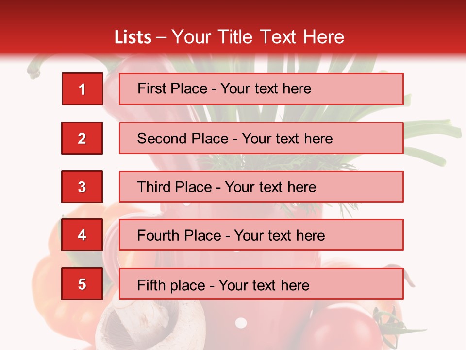 Capsicum Pod Group PowerPoint Template