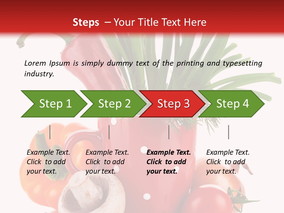 Capsicum Pod Group PowerPoint Template