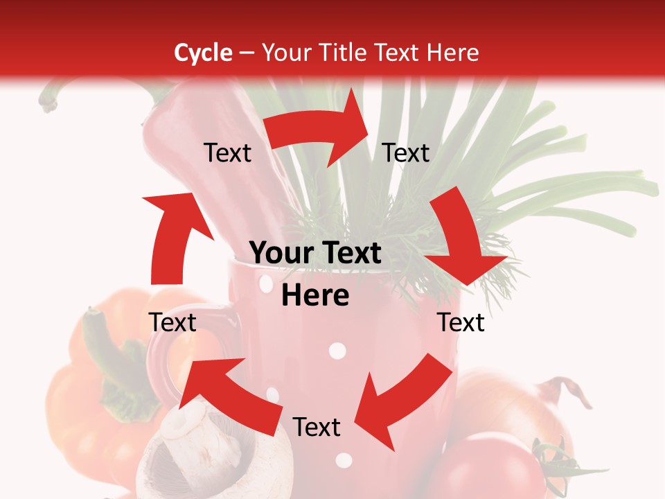 Capsicum Pod Group PowerPoint Template