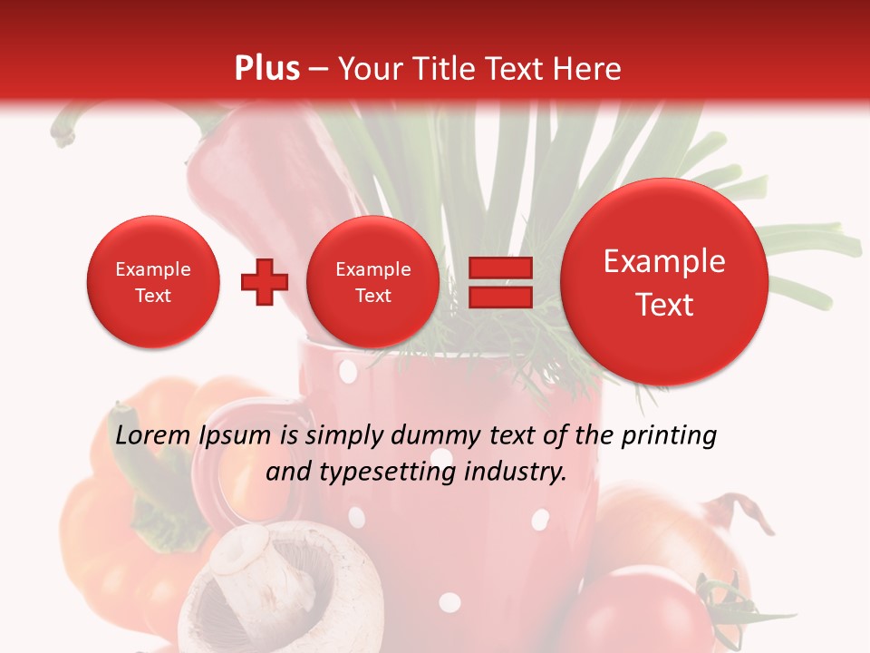 Capsicum Pod Group PowerPoint Template