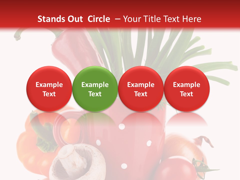 Capsicum Pod Group PowerPoint Template