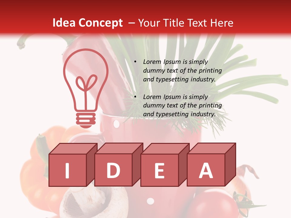 Capsicum Pod Group PowerPoint Template