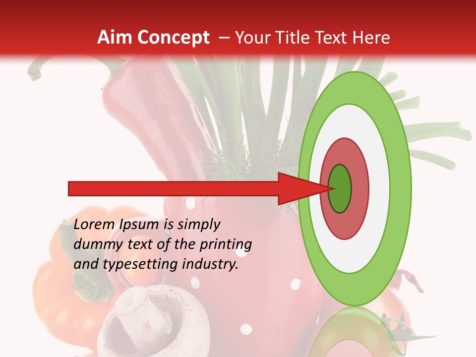 Capsicum Pod Group PowerPoint Template