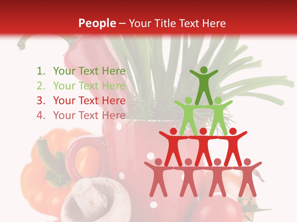 Capsicum Pod Group PowerPoint Template