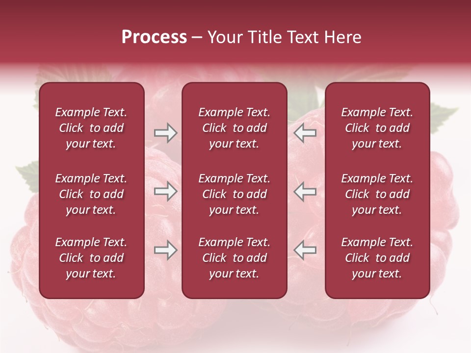 Raspberries Berry Vegetarian PowerPoint Template