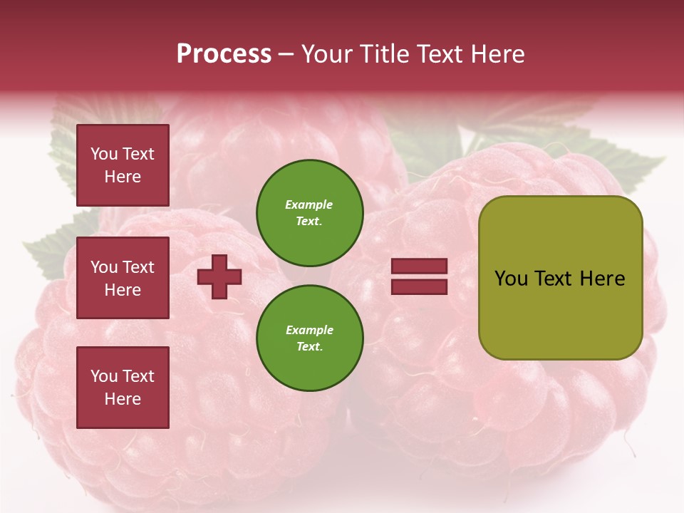 Raspberries Berry Vegetarian PowerPoint Template