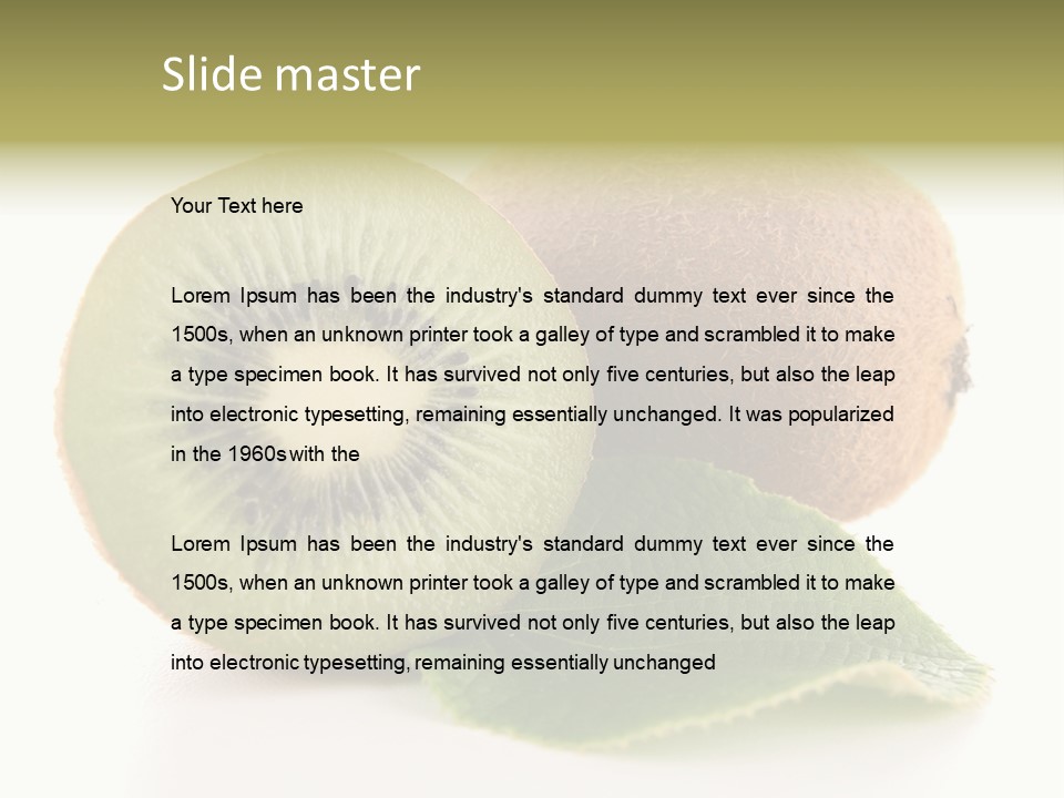 Juicy Half Exotic PowerPoint Template