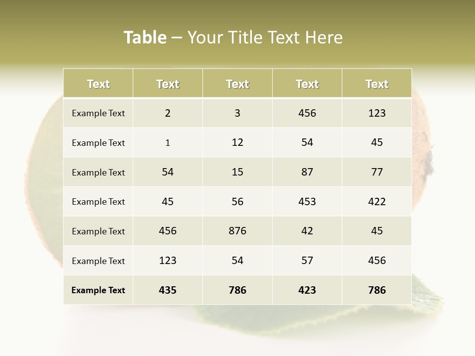 Juicy Half Exotic PowerPoint Template