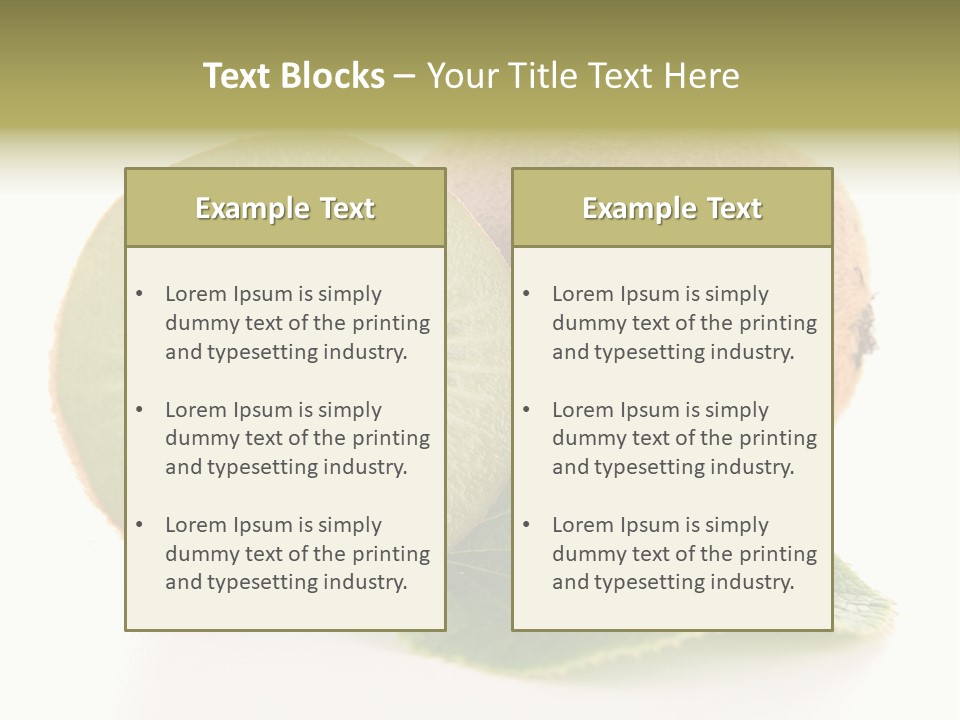 Juicy Half Exotic PowerPoint Template
