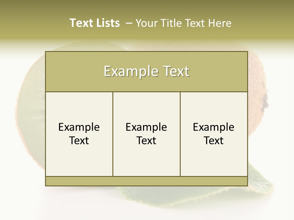 Juicy Half Exotic PowerPoint Template