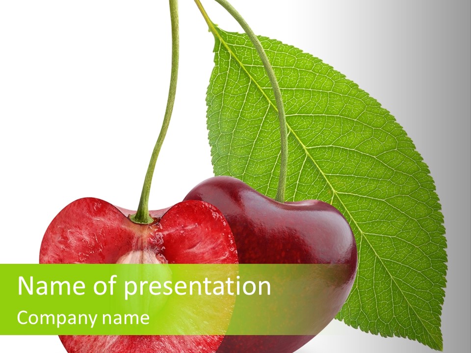 White Isolated Organic PowerPoint Template