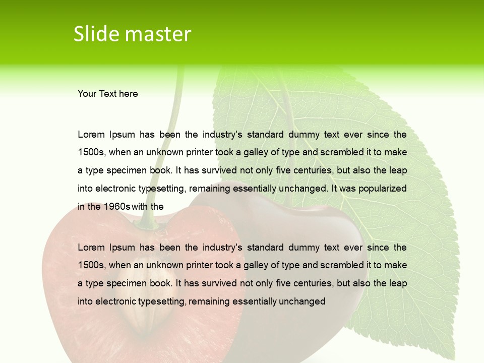 White Isolated Organic PowerPoint Template