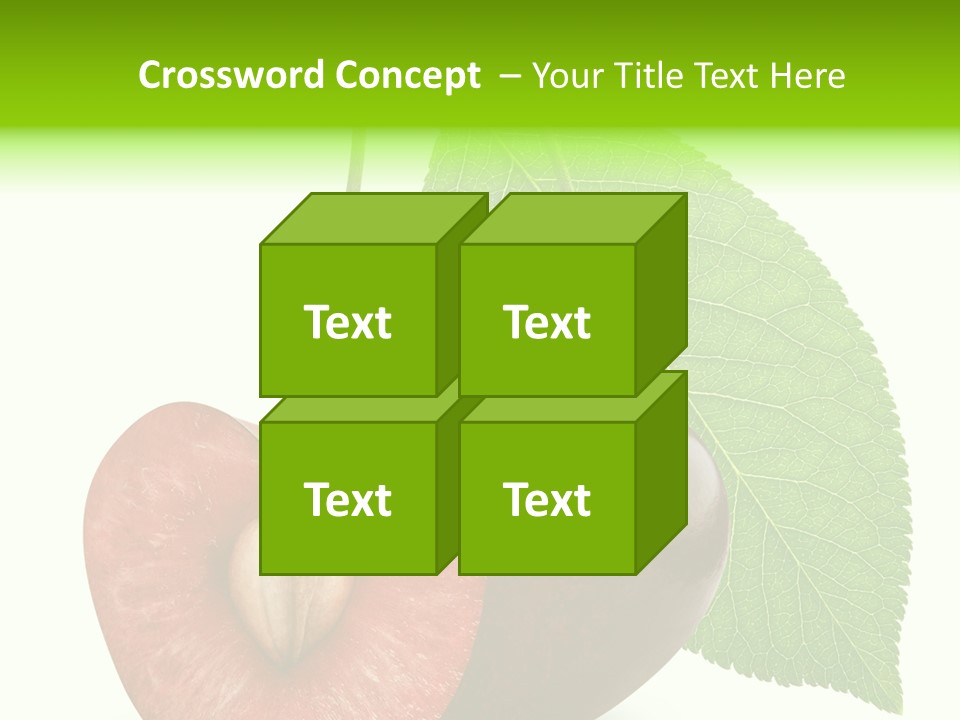 White Isolated Organic PowerPoint Template