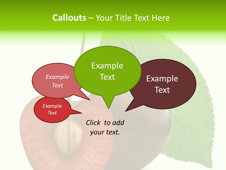 White Isolated Organic PowerPoint Template