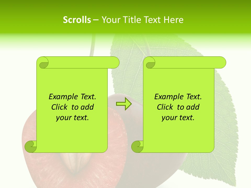 White Isolated Organic PowerPoint Template