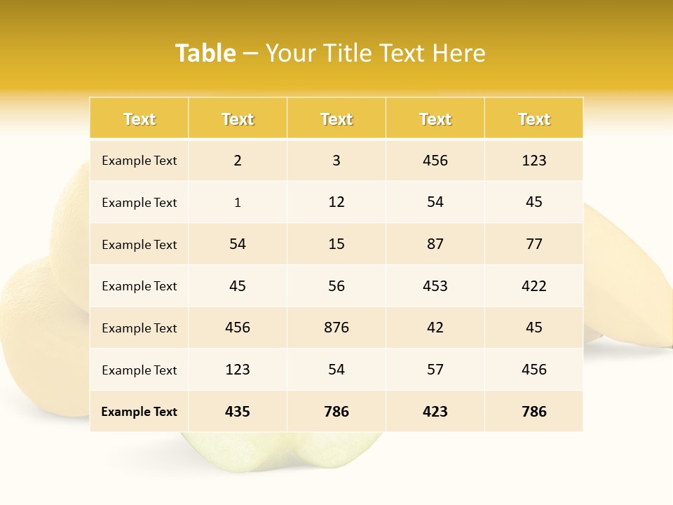 Sweet Nutritious Smith PowerPoint Template