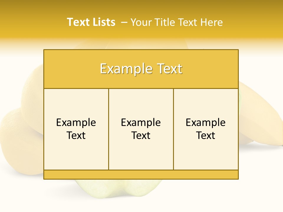 Sweet Nutritious Smith PowerPoint Template