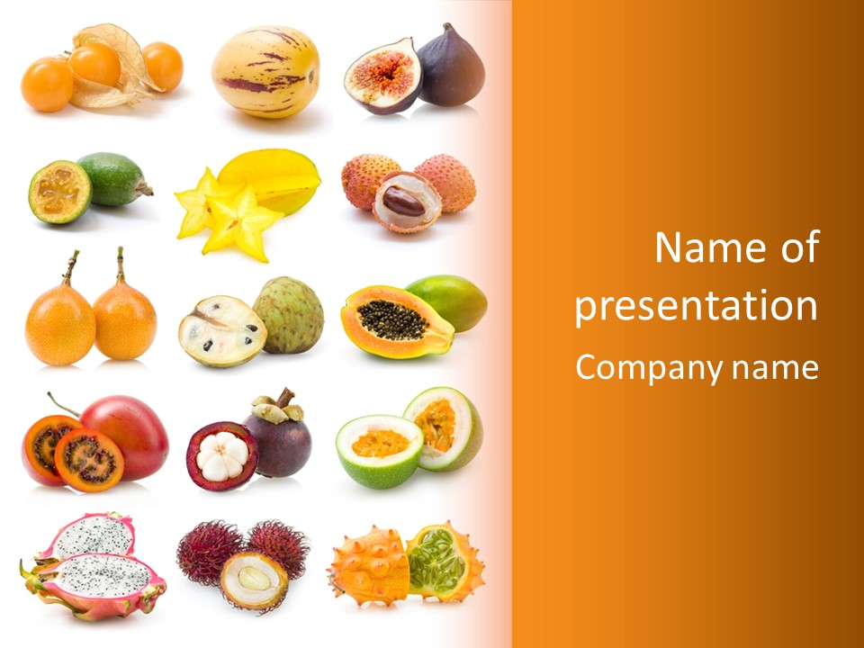 Carambola Sweet Orange PowerPoint Template