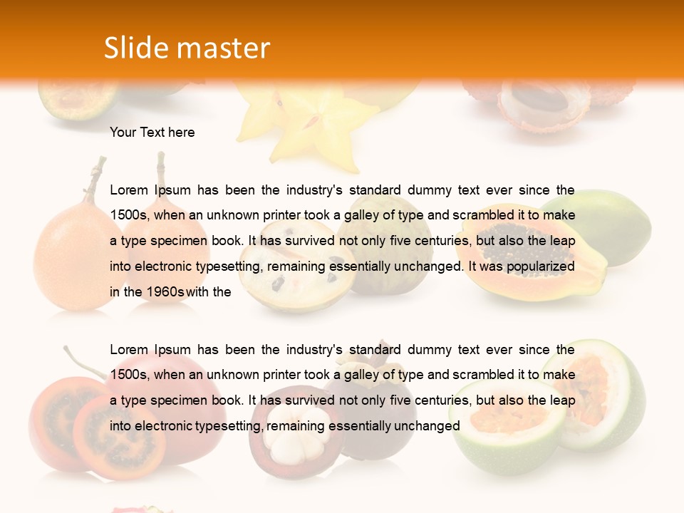 Carambola Sweet Orange PowerPoint Template