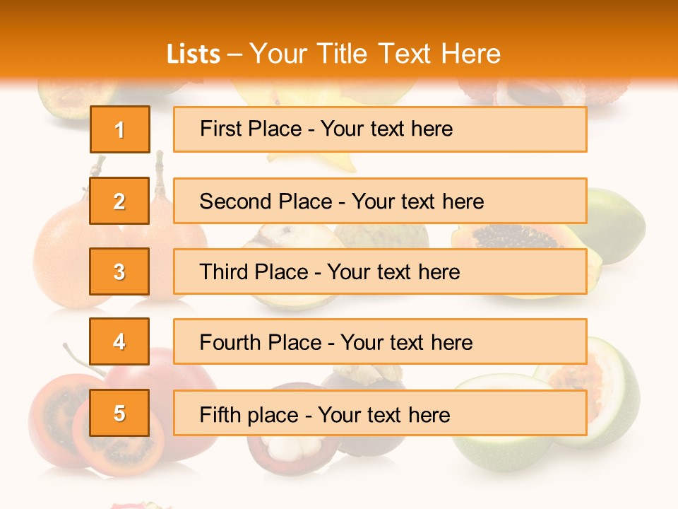 Carambola Sweet Orange PowerPoint Template