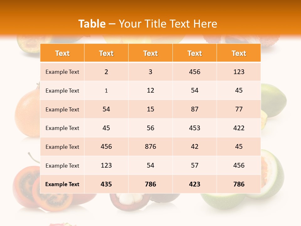Carambola Sweet Orange PowerPoint Template