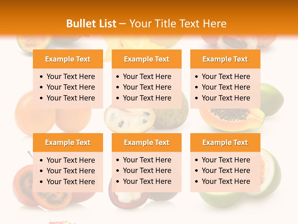 Carambola Sweet Orange PowerPoint Template