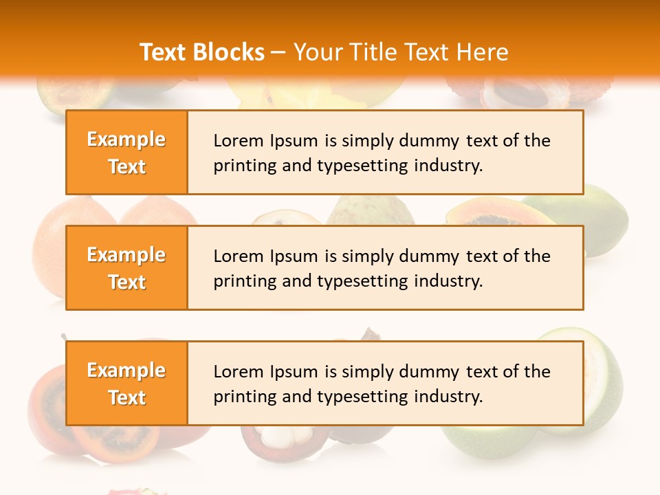 Carambola Sweet Orange PowerPoint Template