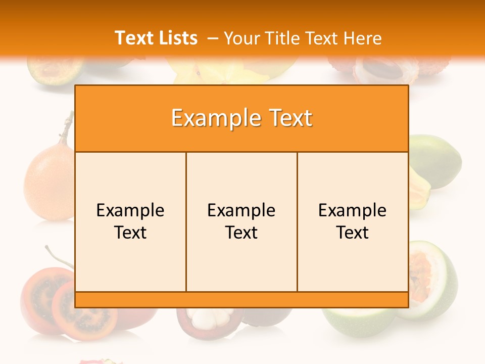 Carambola Sweet Orange PowerPoint Template