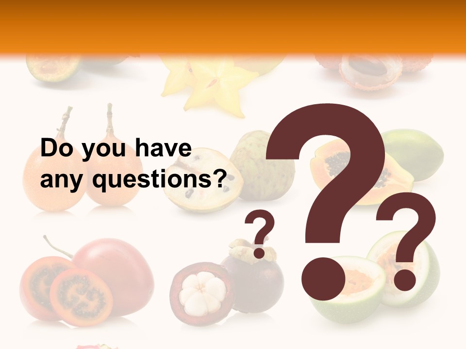 Carambola Sweet Orange PowerPoint Template