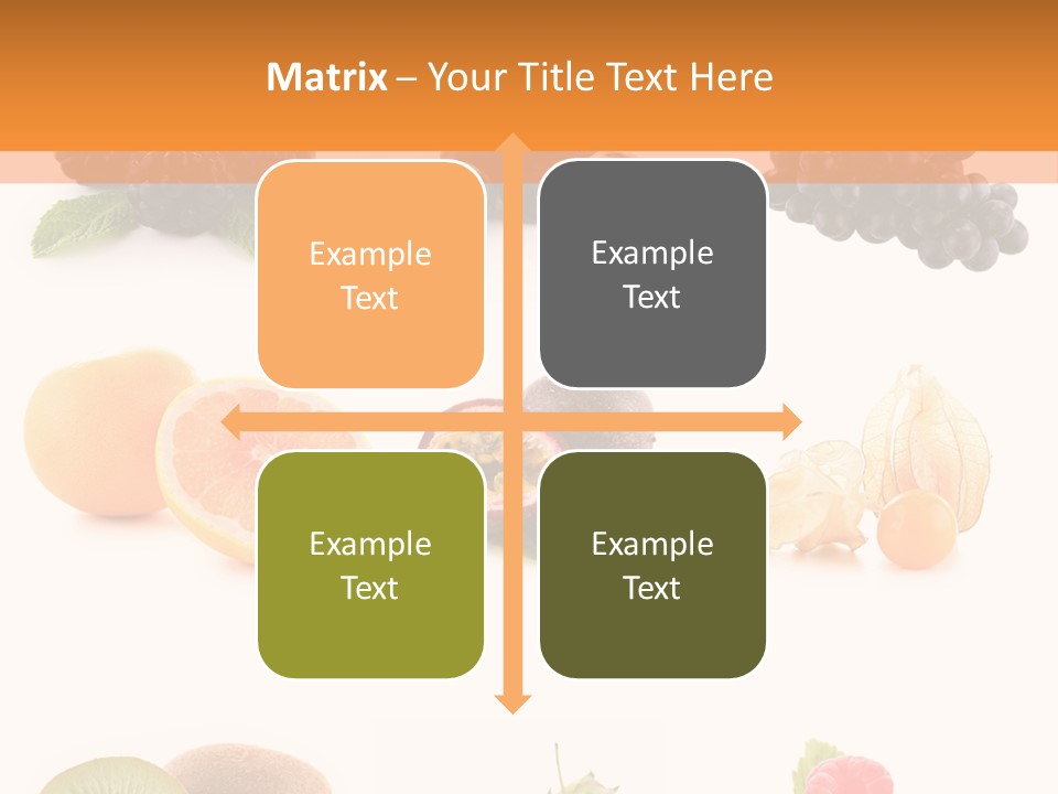 Isolated Vitamin Blackberry PowerPoint Template