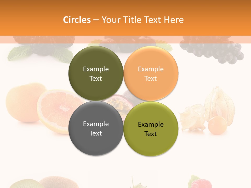 Isolated Vitamin Blackberry PowerPoint Template