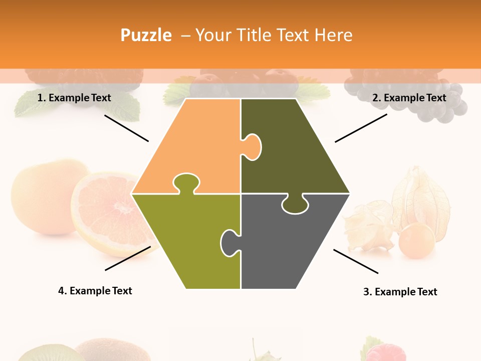 Isolated Vitamin Blackberry PowerPoint Template