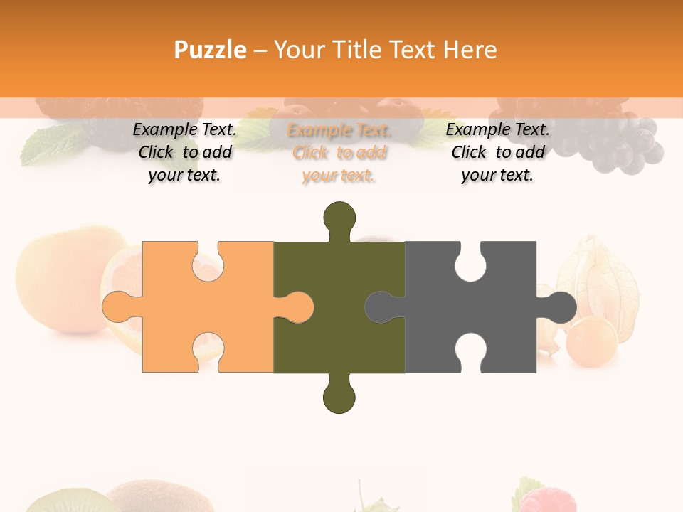 Isolated Vitamin Blackberry PowerPoint Template