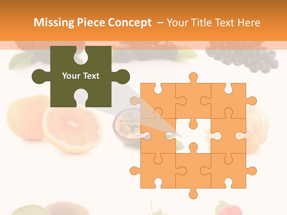 Isolated Vitamin Blackberry PowerPoint Template