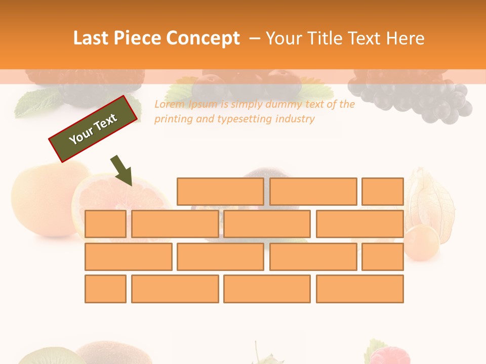 Isolated Vitamin Blackberry PowerPoint Template