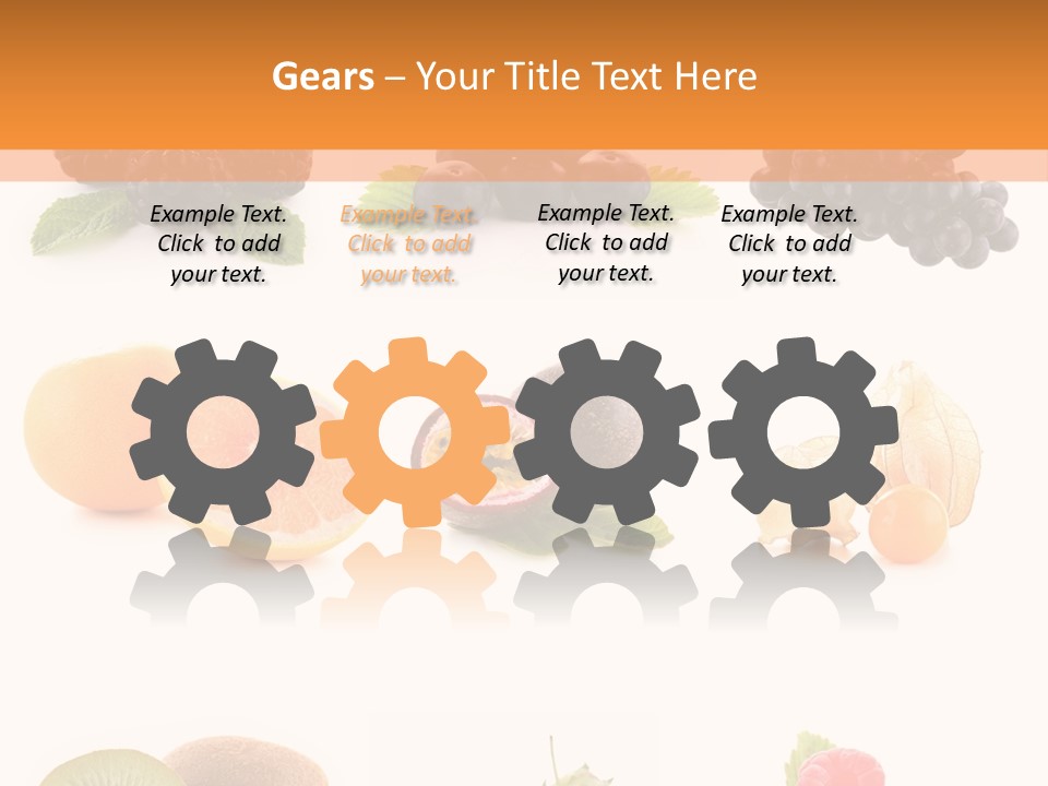 Isolated Vitamin Blackberry PowerPoint Template