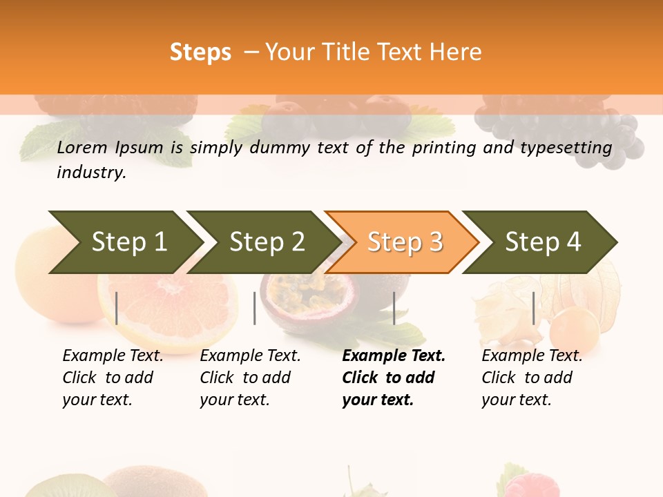 Isolated Vitamin Blackberry PowerPoint Template