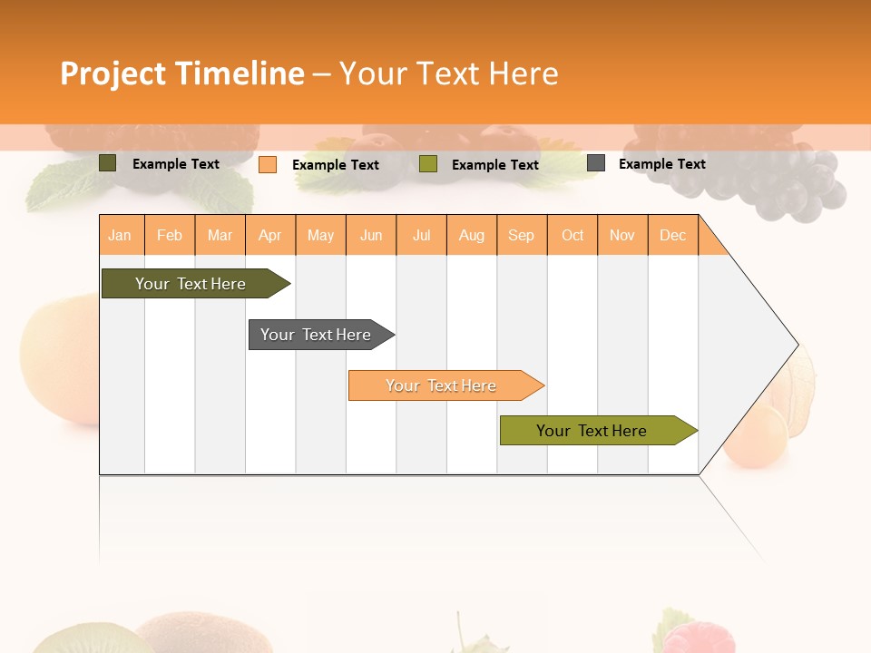 Isolated Vitamin Blackberry PowerPoint Template