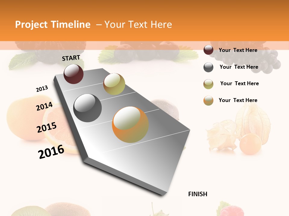 Isolated Vitamin Blackberry PowerPoint Template