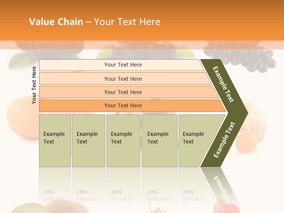 Isolated Vitamin Blackberry PowerPoint Template