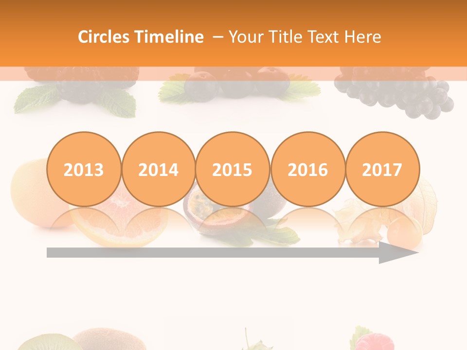 Isolated Vitamin Blackberry PowerPoint Template